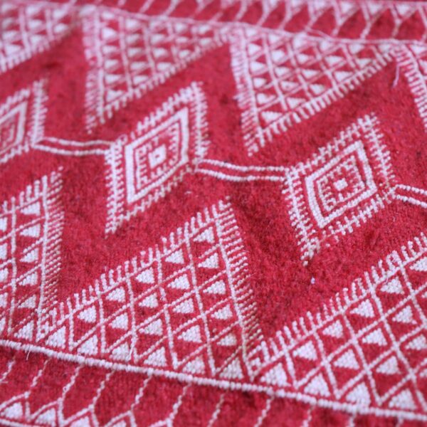 Tunisian Traditional Carpet in Red - Image 5